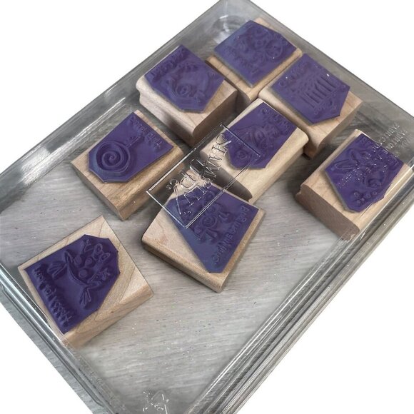 Rubber Stamps Set Of 8 Very Punny For Crafting & Scrapbooking - Picture 2 of 2